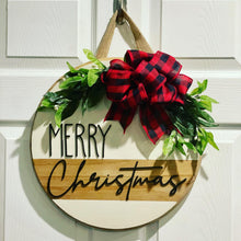 Load image into Gallery viewer, Merry Christmas Door Sign
