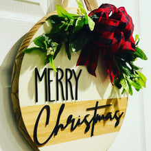 Load image into Gallery viewer, Merry Christmas Door Sign
