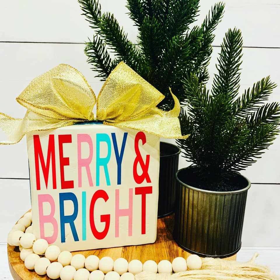 Merry and Bright Block