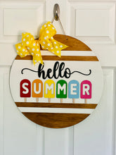 Load image into Gallery viewer, Hello Summer Door Sign
